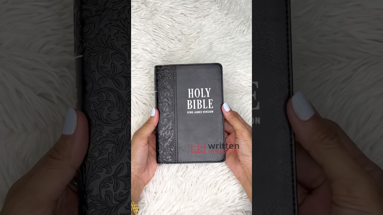 KJV, Black, Faux Compact Leather Bible, Large Print 10 Point font size, Words of Christ in Red