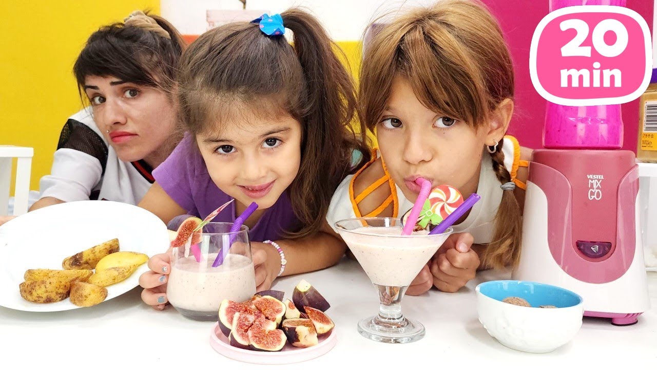 İncirli smoothie yapalım, dolma ve muffin pişirelim! Yemek yapma oyunları.