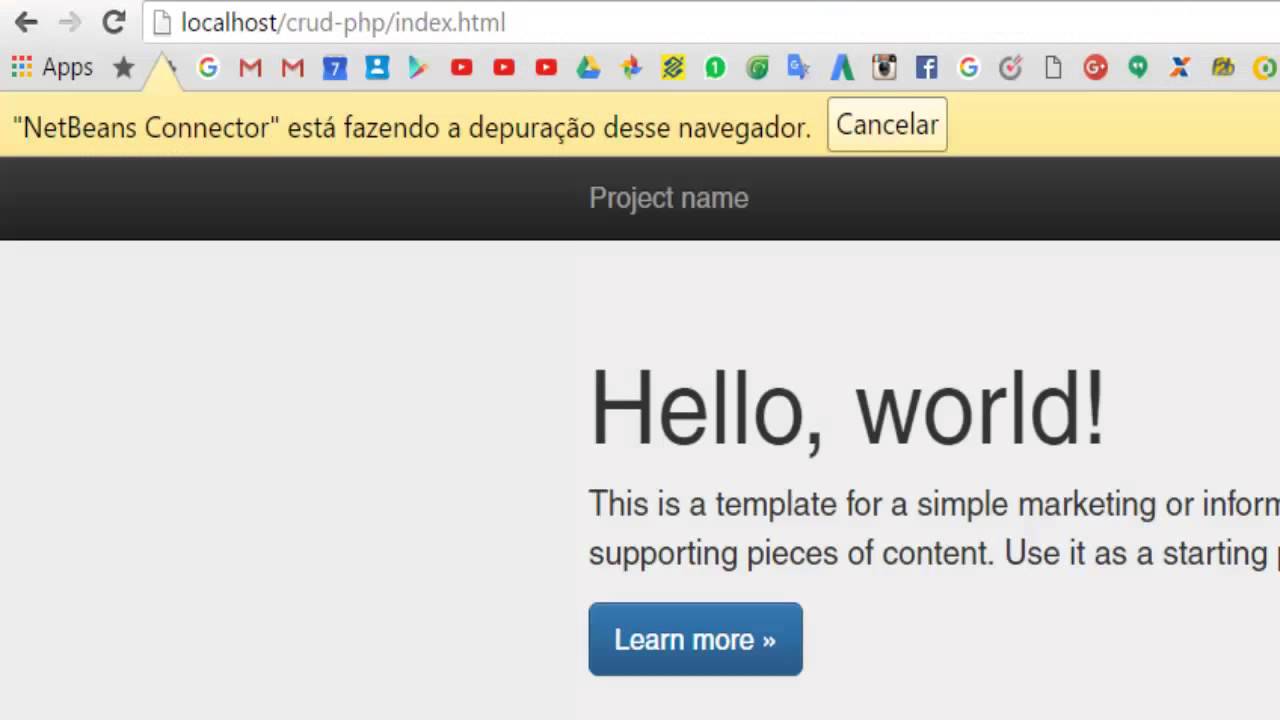 Criar projeto no NetBeans e separar o index - YouTube