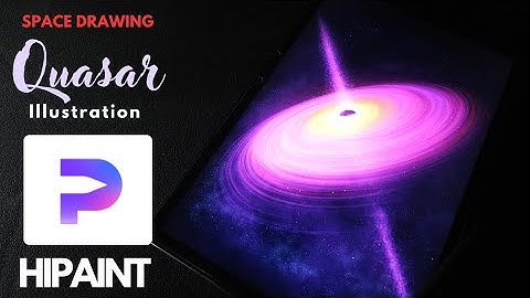 Fantasy SPACE illustration in HIPAINT | Beginners Hipaint step by step tutorial