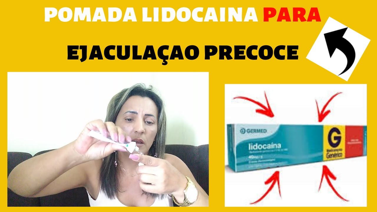 Pomada Lidocaína funciona? Lidocaína serve para a ejaculação precoce ...