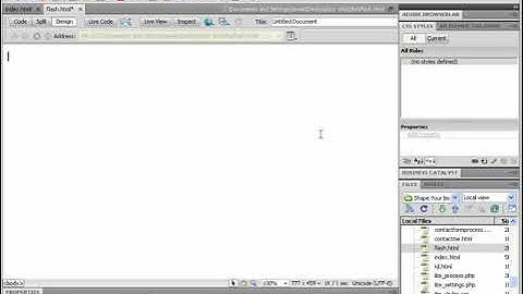 Dreamweaver CS5 Inserting Flash Contents Chapter 6, class 6.7 @Shiz Tech in Urdu Hindi