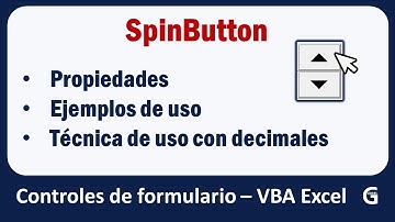SpinButton 🔼 propiedades y ejemplos. ¡SpinButton con decimales! | Controles Formularios | VBA Excel