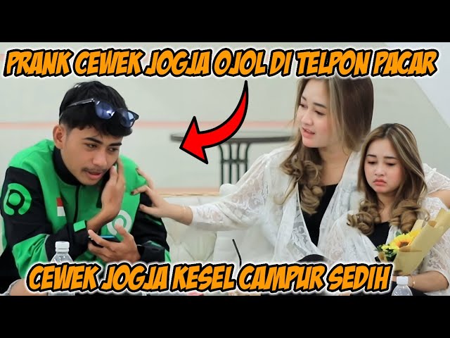 PRANK CEWEK JOGJA OJOL DI TELPON PACAR DARI LOMBOK class=