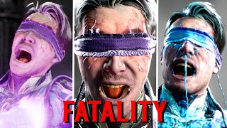 Mortal Kombat 1 All Fatalities on Sub-Zero Kenshi (Glacial Gangster)