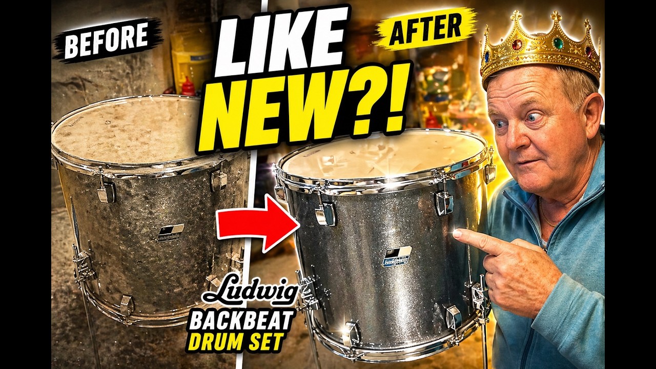 Ludwig BackBeat Drum Set Restoration | Dust Off & Like-New Reveal