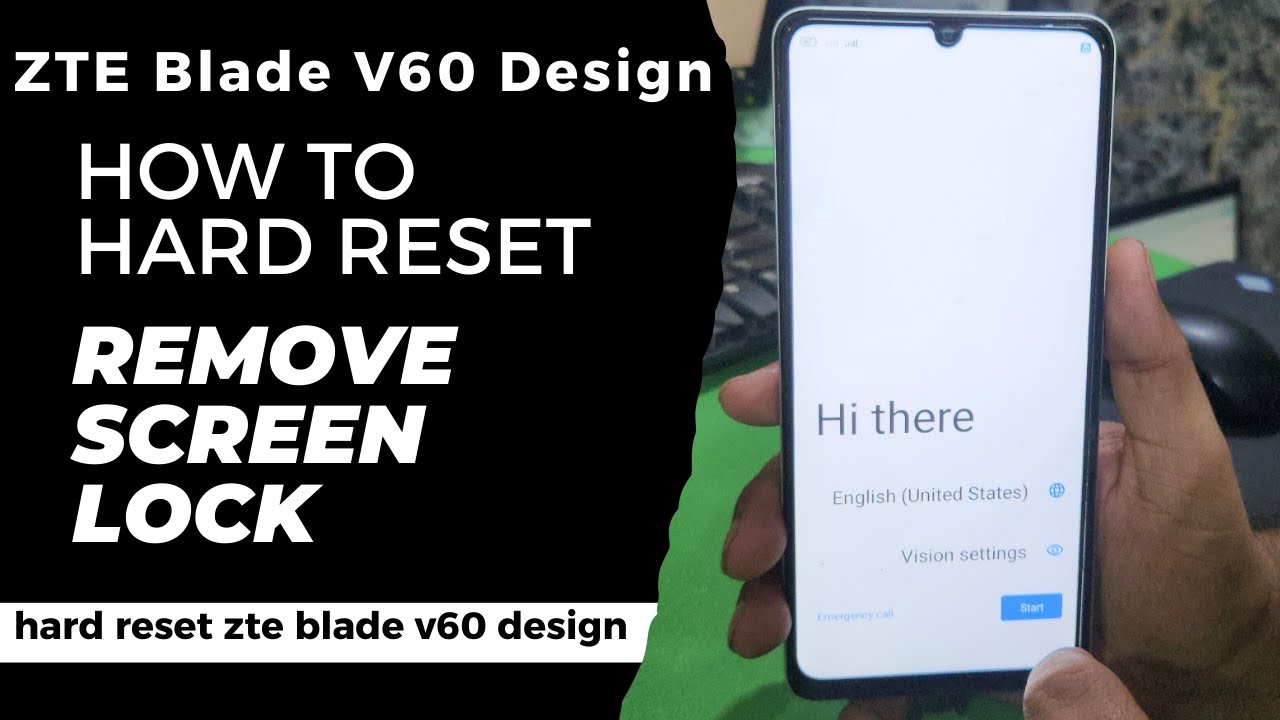 How To Hard Reset ZTE Blade V60 Design | Remove Screen Lock | hard