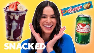 Blue Beetle's Bruna Marquezine Breaks Down Her Favorite Snacks | Snacked