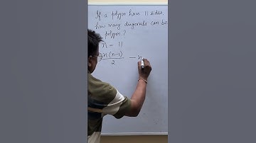 Diagonals of a polygon #number of sides #total segments #difference #generalization #mathskills