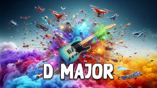 MAJOR Chord Drone (Key of D) - Scale Practice | Chord Formula -  R, 3, 5
