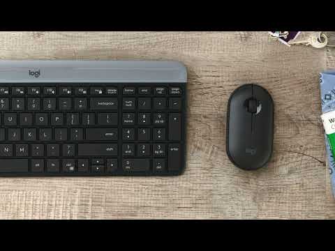 Das ultradünne kabellose Tastatur-Maus-Set MK470 verschönert mit seinem minimalistischen, modernen Design jeden Raum und lässt sich zudem flüsterleise bedien...