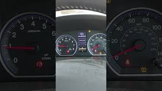 reset tyre pressure sensor on Honda CRV 2012 UK model