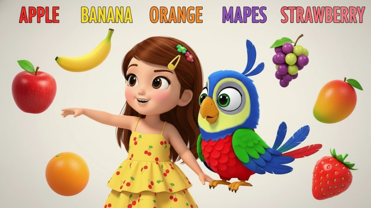 Fruits Song for Kids | Learn Fruit Names with Fun Music 🎵fruits - YouTube