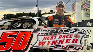 Competing for the win at Mansfield Speedway