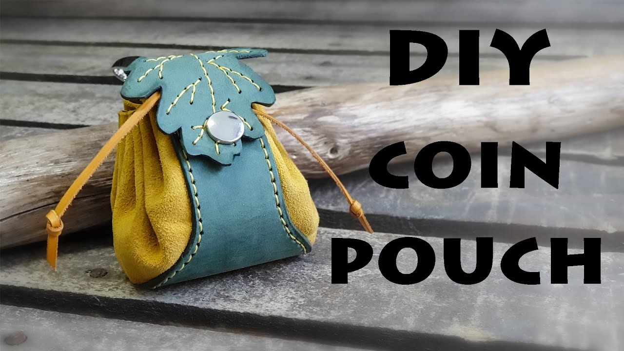 How To Make A Leather Coin Pouch DIY Drawstring Pouch Dice Pouch How To Make A Leather Coin Pouch DIY Drawstring Pouch Dice Pouch