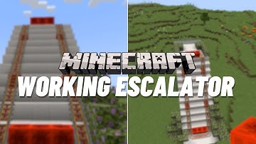 Minecraft: How to make a working Escalator (Easy)