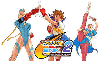 Capcom VS SNK 2 Mark of the Millennium 2001 Sakura Cammy Chun Li No Commentary