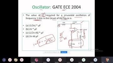 Oscillators GATE Questions Solved Part 1