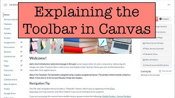 Explaining the Canvas Toolbar
