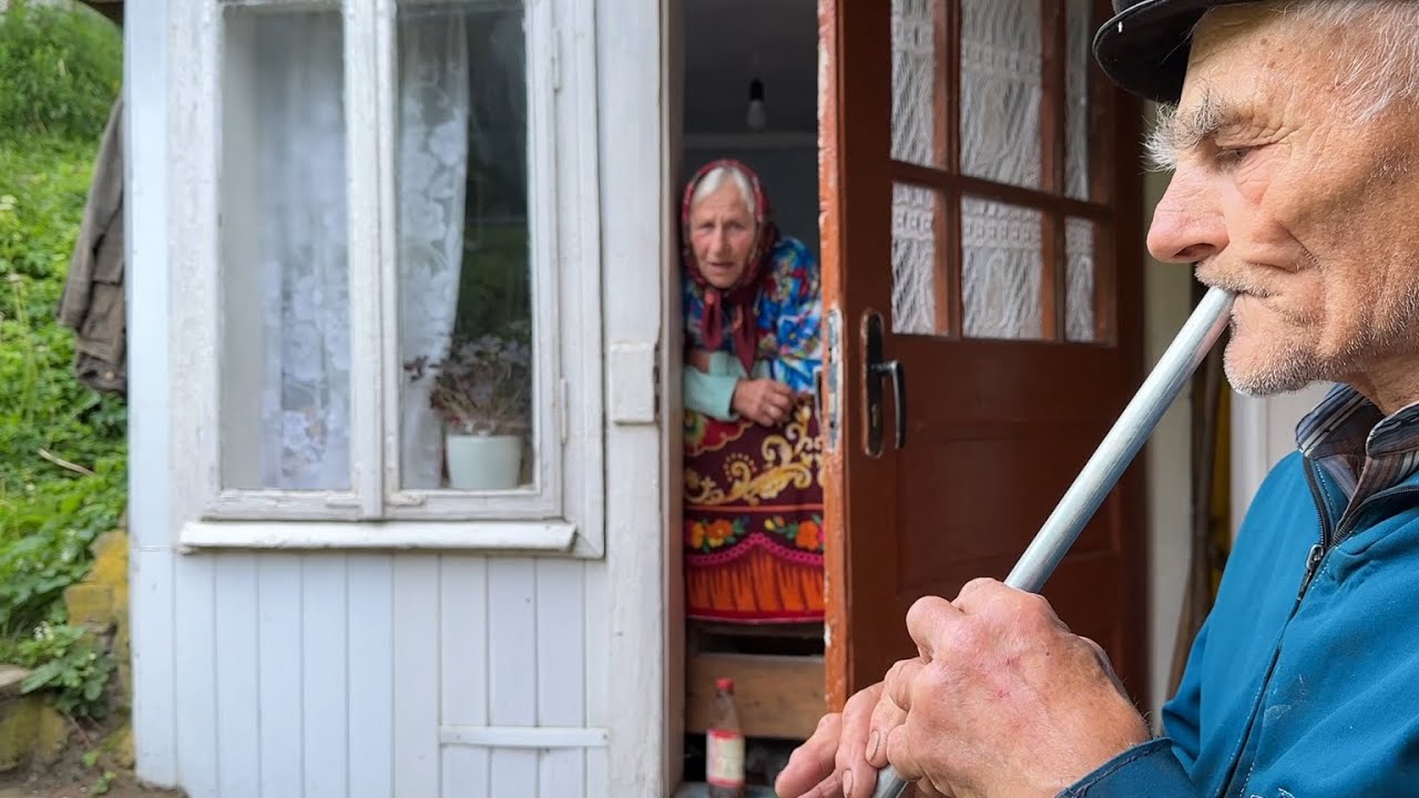 Happy Old Age Of An Elderly Couple Of Shepherd In A Mountain Village happy-old-age-of-an-elderly-couple-of-shepherd-in-a-mountain-village