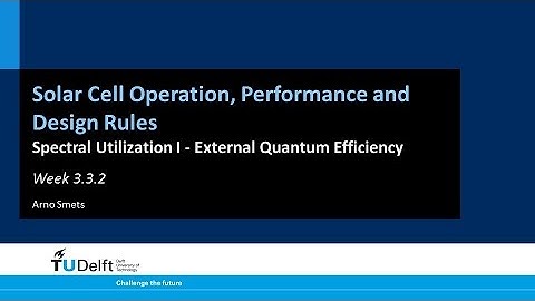 3.3.2 Spectral Utilization I - External Quantum Efficiency