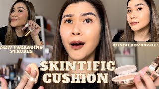 SKINTIFIC COVER ALL PERFECT CUSHION FOUNDATION +STROKES SILK KISS NEW PACKAGING & SHADES|JEN DE LEON