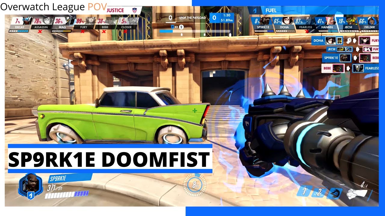 SP9RK1E DOOMFIST POV | Winners Quarter-Final | Fuel vs Justice | OWL Season 2021 Playoffs