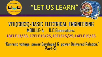 BEE MODULE 4 DC GENERATOR PART 5