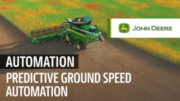 Maximize Productivity with JOHN DEERE Predictive Ground Speed Automation