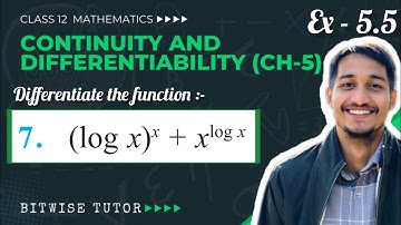 Class 12 Ex 5.5 Q7 Maths | Ex 5.5 class 12 maths q7 | Question 7 exercise 5.5 Class 12