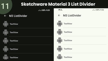 Sketchware material 3 divider | sketchware material 3 list divider | Material 3 List Divider