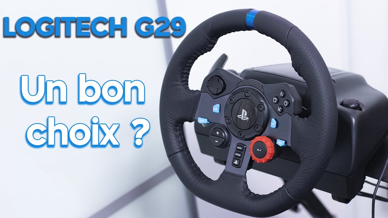 Un volant de course Logitech G29 pour des simulations réalistes