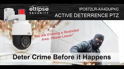 Uniview Active Deterrence Mini IP PTZ