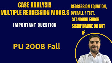 Case Analysis (Last Part) - Data Analysis and Modeling (BBA/BBA-BI/BBA-TT/BCIS Fourth Semester, PoU)