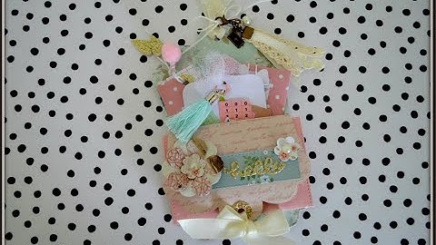 Shabby Tag Shape Loaded Pocket | New DIY Kit | PROJECT SHARE | Happy Mail Ideas