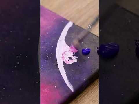 Galaxy Painting shorts shortspainting