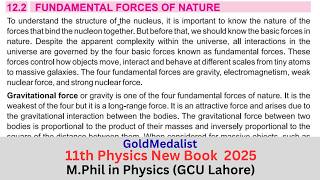 Fundamental Forces of Nature | Class 11 Physics Chapter 12 | Topic 12.2 | 11th Physics New Book