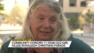 'Honor her as best I could': Community honors 11-year-old girl killed in Raleigh parade