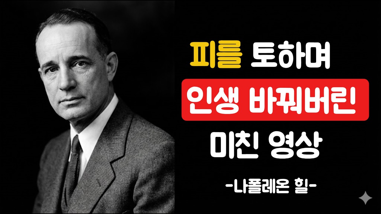(40분 마인드셋) 성공하고 싶은 사람에게 드리는 미친 영상  ┃나폴레온 힐의 인생 정복 철학 #동기부여 #성공습관 #성공 #인생조언