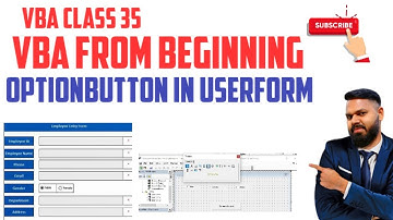 Excel VBA Beginner Tutorial. Optionbutton in userform VBA