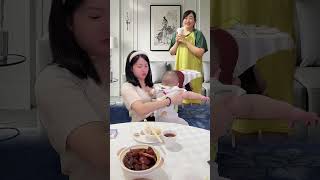 Mom Taking Care Of The Baby Is So Funny Haha        