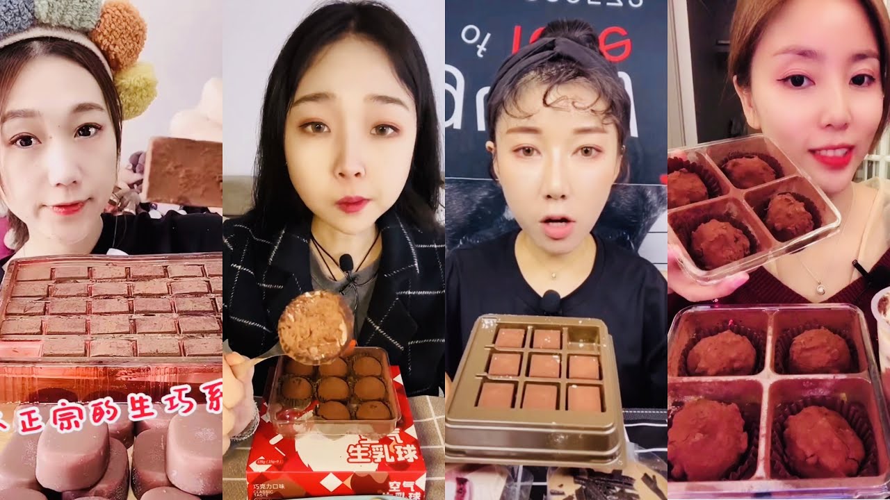 ASMR CHOCO TRUFFLE DESSERTS Mukbang |먹방 | 饮食表演 | การแสดงการกิน| 食事ショー