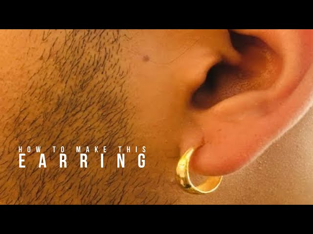 Gold Plated 10mm Round Stud Earrings | Hip Hop Earrings | Glitters