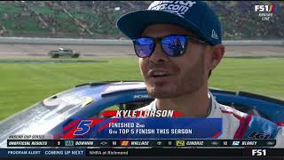KYLE LARSON POST RACE INTERVIEW - 2022 ADVENTHEALTH 400 NASCAR CUP SERIES AT KANSAS