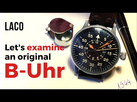 Original B-Uhr On The Table. Let's Examine A Laco Flieger Watch From 1944 Watch Review