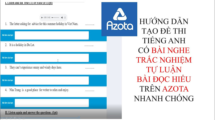 Làm đề thi tiếng anh đại học online