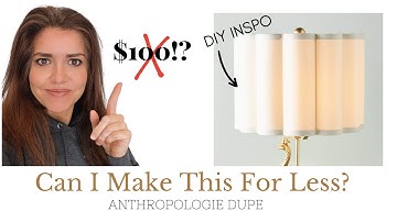 DIY Paper Lampshade Tutorial | Anthropologie Dupe