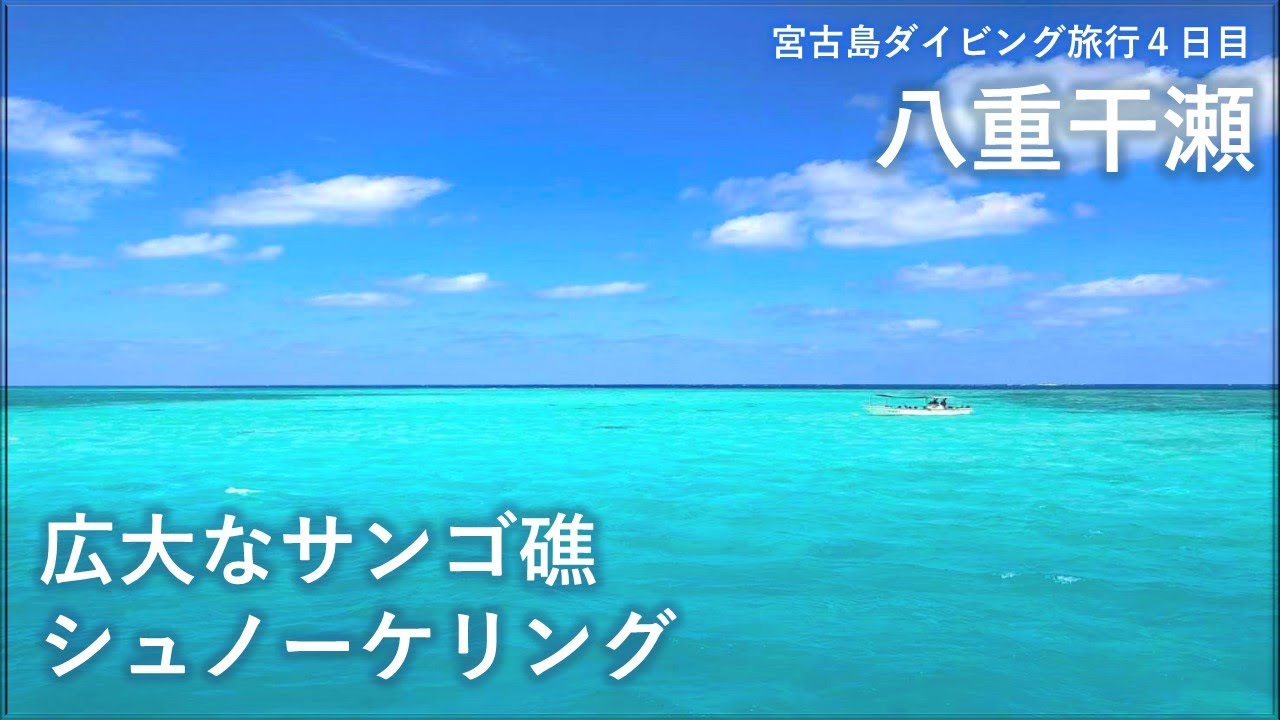 海風景　引き取りのみ 沖縄vlog】サラリーマン宮古島に行く(4日目) - 広大なサンゴ礁で絶景