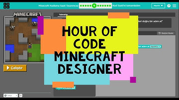 Code Org Minecraft Tasarımcısı Kodlama Saati - Hour Of Code Minecraft Designer