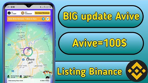 Avive mining ||Listing binance ||Big update ||Binance listing avive ||1Vv=100$ ||crypto news